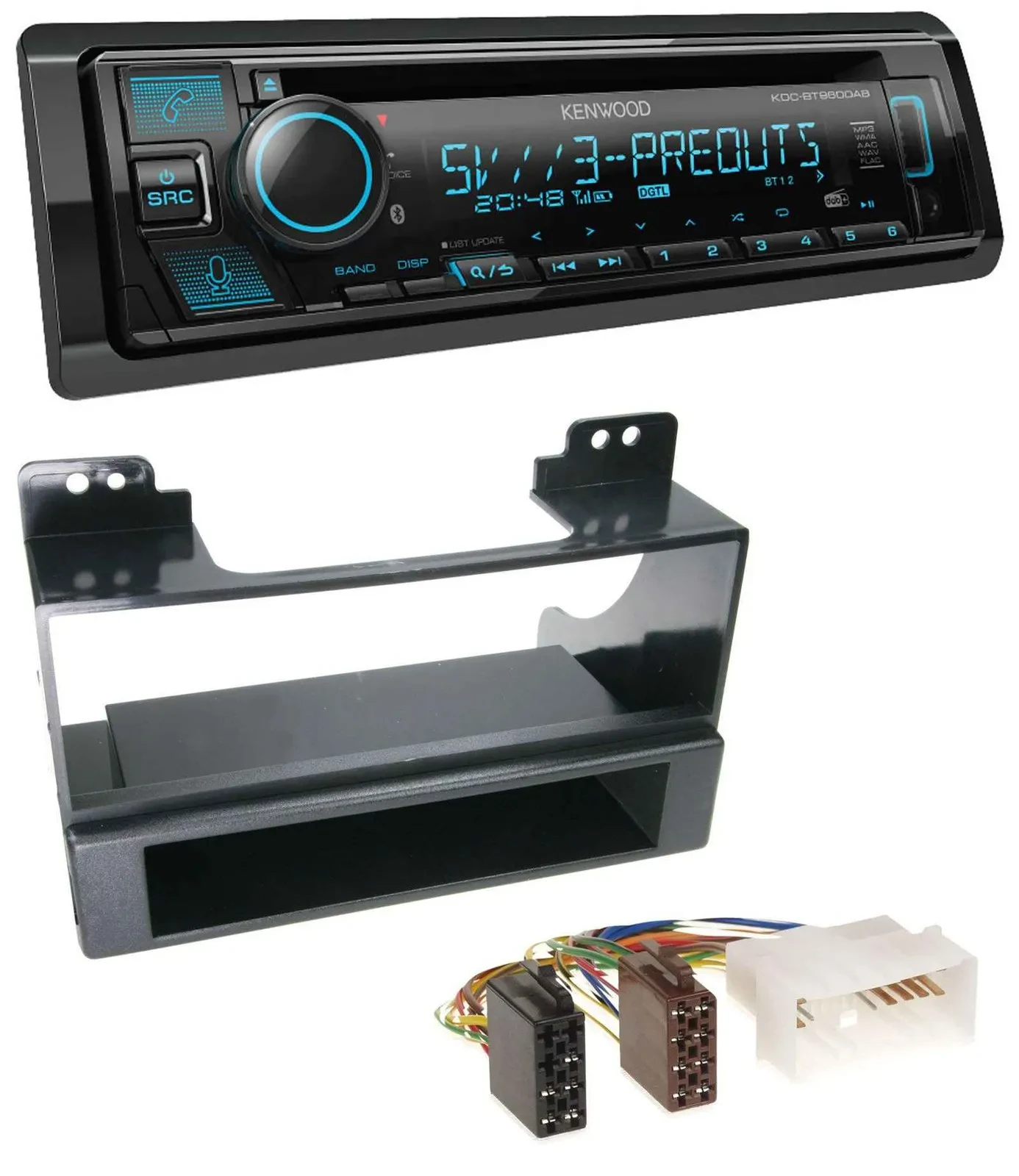 Kenwood Bluetooth USB CD MP3 DAB Autoradio für Kia Carnival (ab 2006)