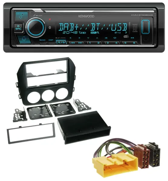 Kenwood Bluetooth MP3 DAB USB Autoradio für Mazda MX-5 (ab 2008)
