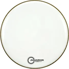 Aquarian Force II Resonant Bass Drum Head White 20 in.