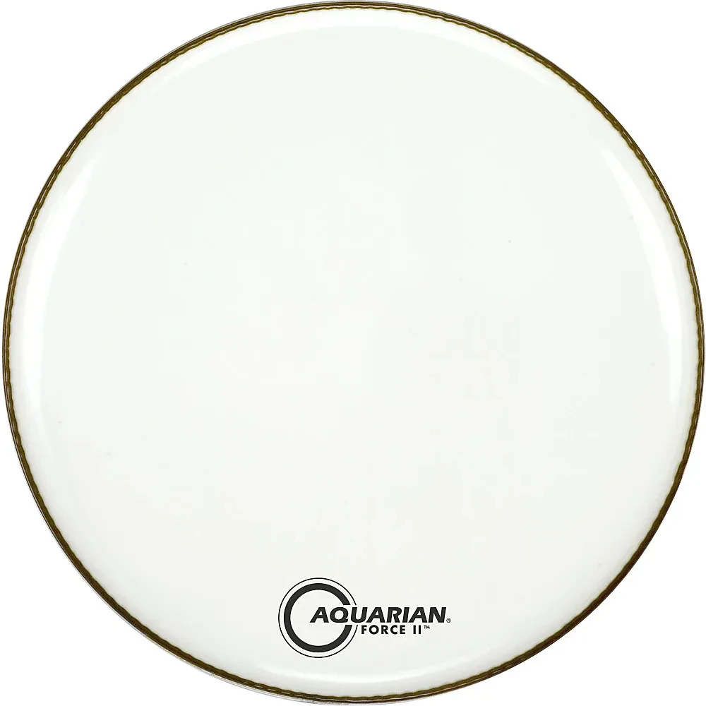 Aquarian Force II Resonant Bass Drum Head White 20 in.
