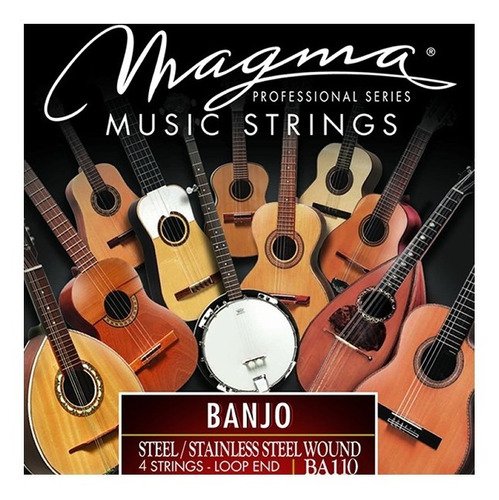 Струны для 4-струнного банджо Magma Strings BA110 Banjo
