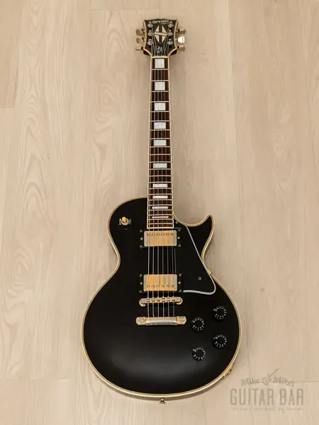 Электрогитара Orville Les Paul Custom LPC HH Black Beauty w/gigbag Japan 1988