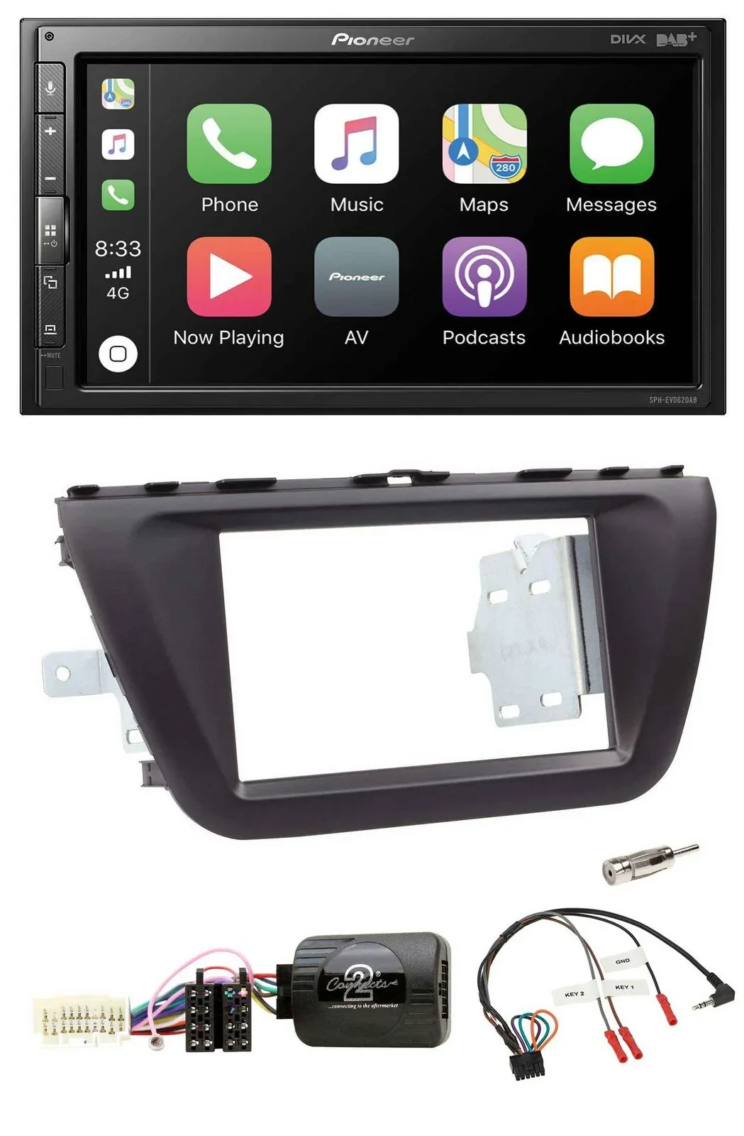 Автомагнитола для Suzuki SX4 (с 2013) Pioneer 2DIN DAB, Bluetooth, USB