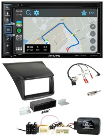 Автомагнитола для Mitsubishi L200 (2010–2020) Alpine 2DIN, навигация, DAB, TMC, Bluetooth, USB, поддержка управления на руле
