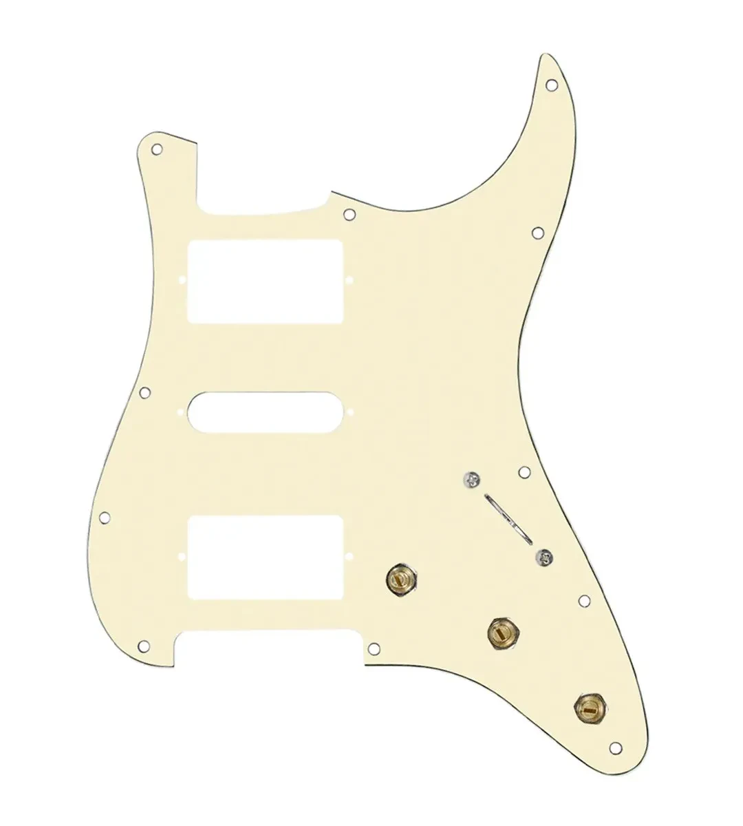 920D Custom HSH Pre-Wired Pickguard for Strat With An Aged White Pickguard an...