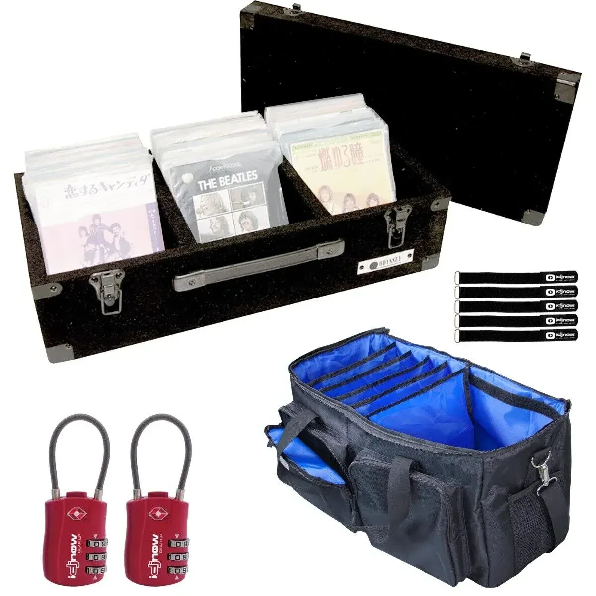 Кейс для виниловых пластинок Odyssey C45200 для 7" пластинок, ковролин, вместимость 200