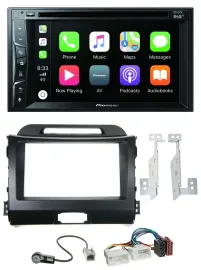 Pioneer MP3 USB DVD Bluetooth DAB 2DIN Autoradio für Kia Sportage 3 10-15 SL sch