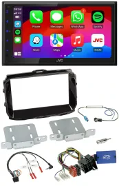 JVC Bluetooth USB Lenkrad 2DIN DAB Autoradio für Alfa Giulietta ISO 2013-2021 pi