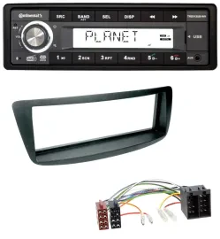 Continental USB 1DIN AUX DAB MP3 Autoradio für Citroen C1 Peugeot 107 (05-14)