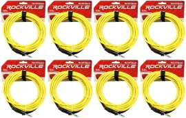 Коммутационный кабель Rockville RCXFB25Y Yellow 7.6 м (8 штук)