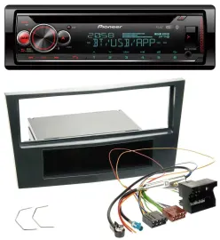 Pioneer MP3 DAB CD Bluetooth USB Autoradio für Opel Corsa D ab 2005 Stealth Schw