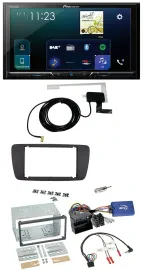 Pioneer 2DIN DAB USB Lenkrad Bluetooth Autoradio für Seat Ibiza ab 08 azabachesc