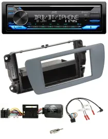 JVC Bluetooth Lenkrad USB DAB CD Autoradio für Seat Ibiza conemaragrau