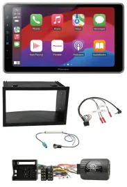 Pioneer Lenkrad USB DAB Bluetooth 2DIN Autoradio für VW Polo Passat Quadlock