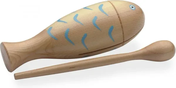 Stagg Model # WB FISH Percussion Wood Block with Mallet - 6 inch