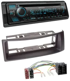 Kenwood Bluetooth USB CD MP3 DAB Autoradio für Renault Megane Scenic bis 03 schw