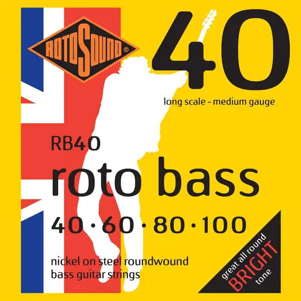 Струны для бас-гитары Rotosound RB40 40-100