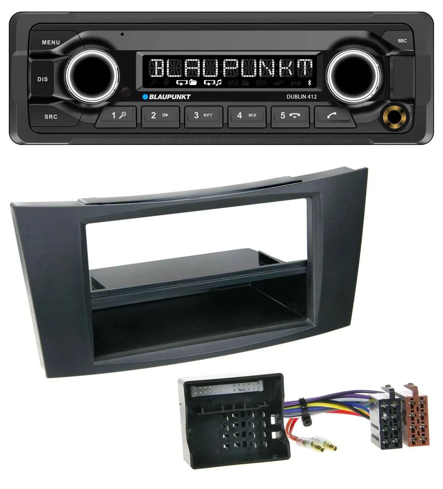 Blaupunkt MP3 Bluetooth USB AUX Autoradio für Mercedes CLS, E-Klasse W211