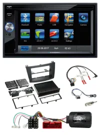 Blaupunkt SD USB TMC Bluetooth 2DIN Lenkrad Navigation für Mazda 3 09-13 analog
