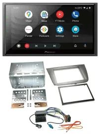 Pioneer USB 2DIN DAB MP3 Bluetooth Autoradio für Seat Altea Altea XL Toledo anth