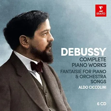 ALDO CICCOLINI, JANINE MICHEAU - Debussy: Complete Piano Works. Fantaisie For Piano & Orchestra. Songs (6CD)