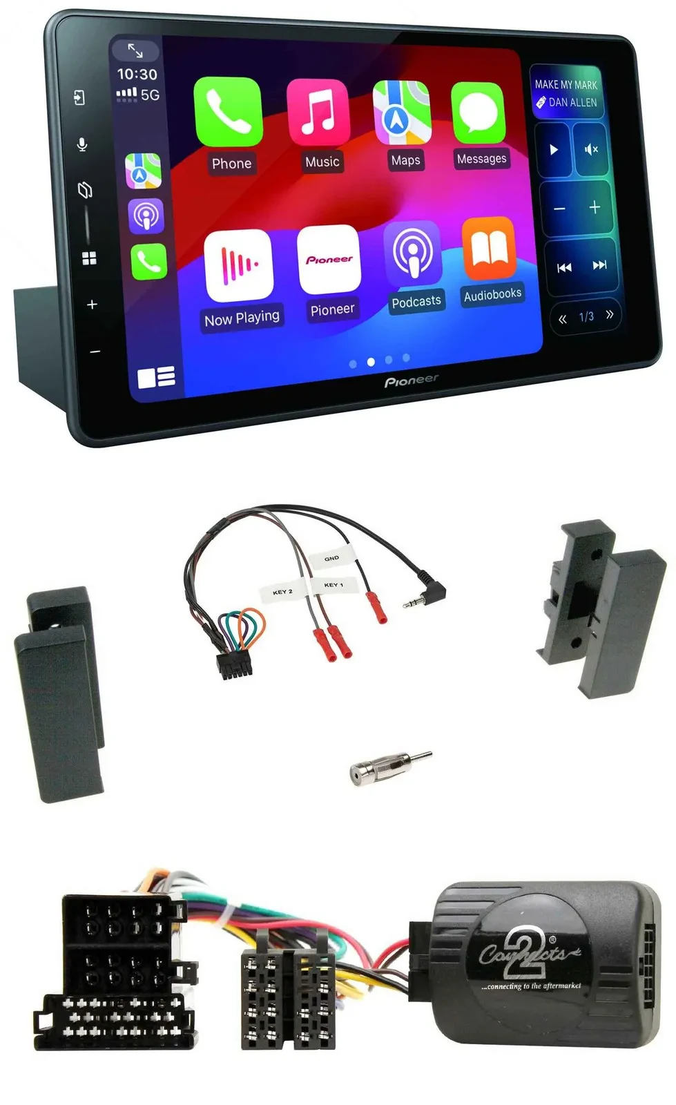 Pioneer Bluetooth DAB Lenkrad USB Autoradio für Seat Leon 2002-2006 Toledo 2002-