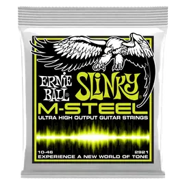 Струны для электрогитары Ernie Ball 2921 M-STEEL Regular Slinky 10-46