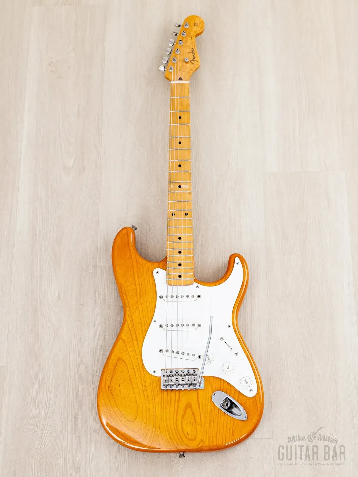 Электрогитара Fender Stratocaster 1954 Vintage Reissue ST54-75RV SSS Vintage Natural w/gigbag Japan 1992