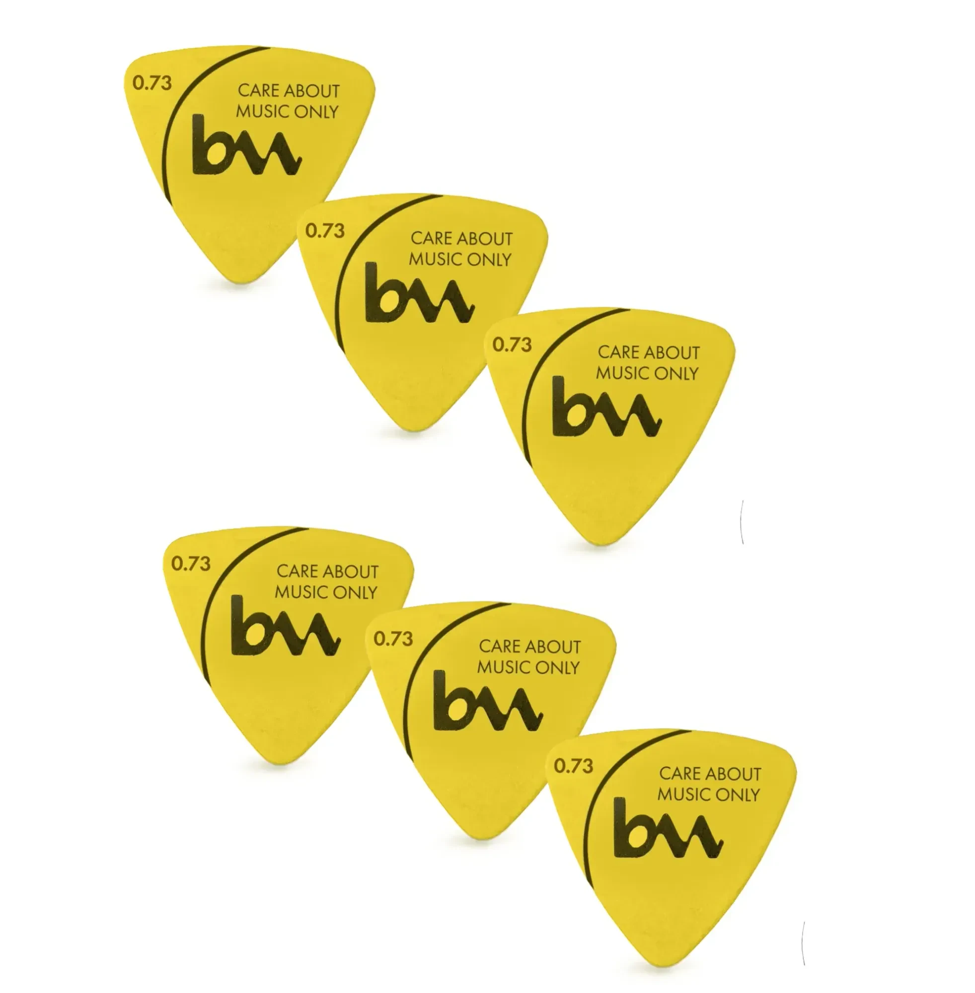 Медиаторы bagandmusic AKSS43 Delrin Yellow 0.73 (6 штук)