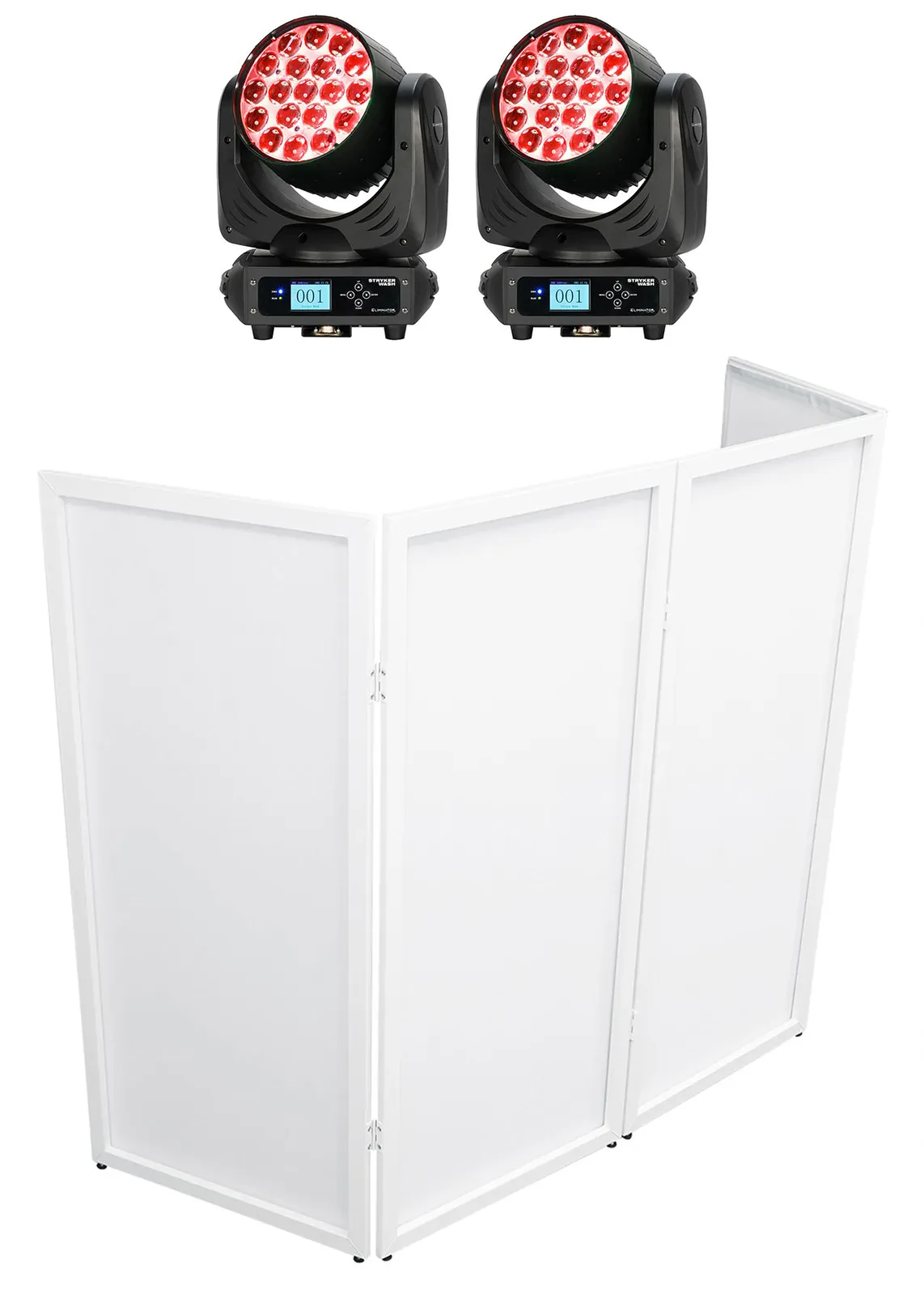 Прибор с полным движением Eliminator Lighting Stryker Wash с фасадом (пара)