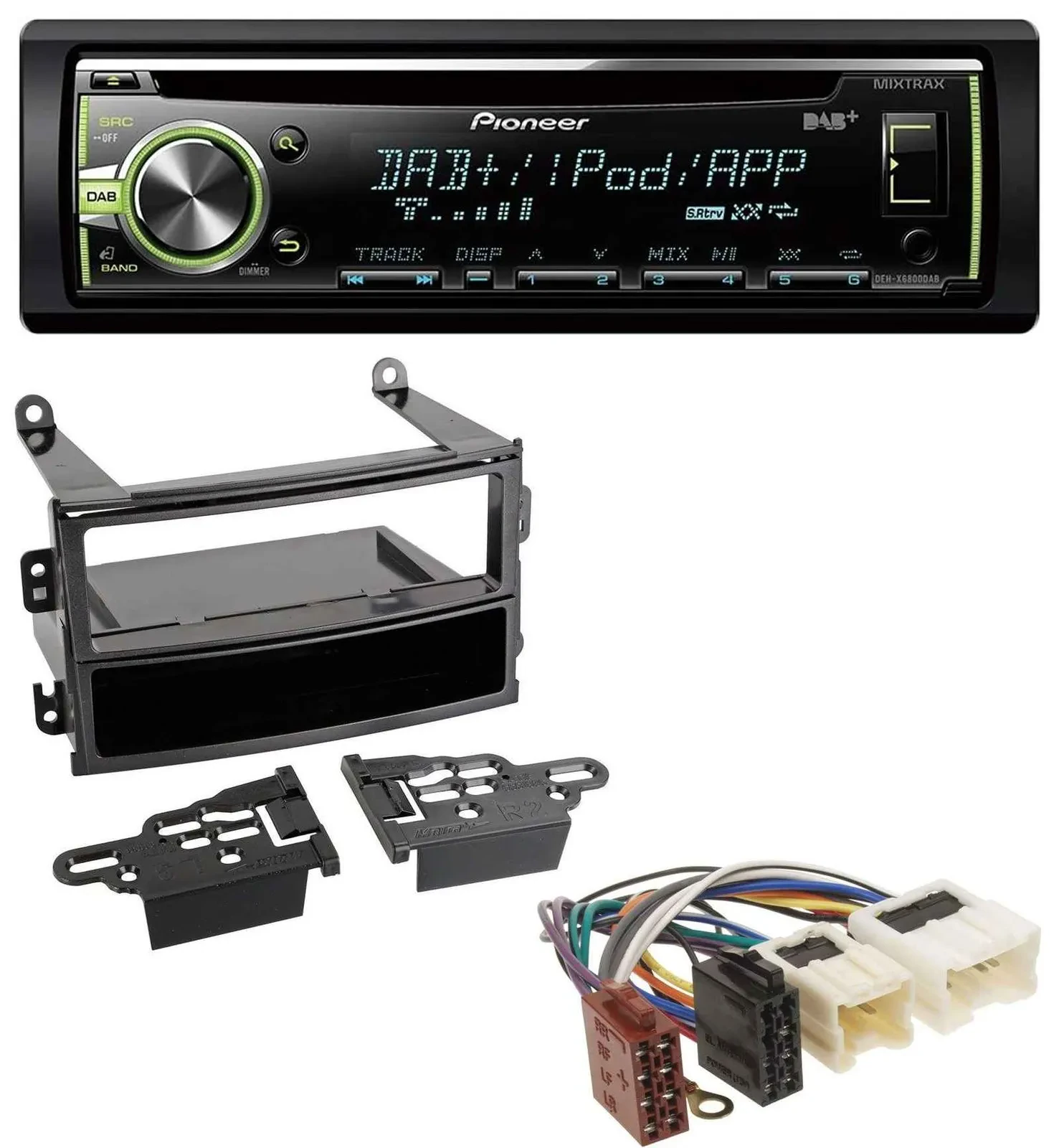 Pioneer DAB USB MP3 AUX CD Autoradio für Nissan 350Z Roadster 2003-2005