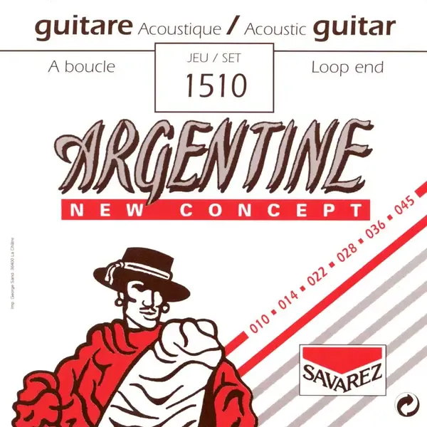 Струны для акустической гитары Savarez Argentine 1510