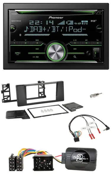 Pioneer Bluetooth Lenkrad DAB 2DIN USB CD Autoradio für BMW 5er E39 96-04 Aktivs