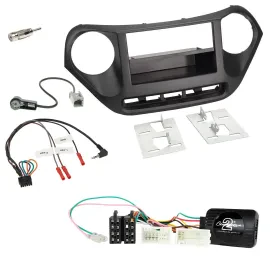 Адаптер рулевого управления для автомагнитолы Caraudio24 Hyundai i10 (2014+), DIN, черный