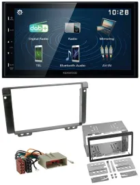 Kenwood 2DIN Bluetooth MP3 USB DAB Autoradio für Land Rover Freelander 2004-2006