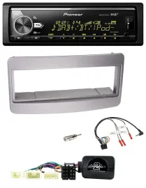 Автомагнитола Pioneer Bluetooth USB DAB для Toyota RAV4 (2001–2006) темно-серебристая