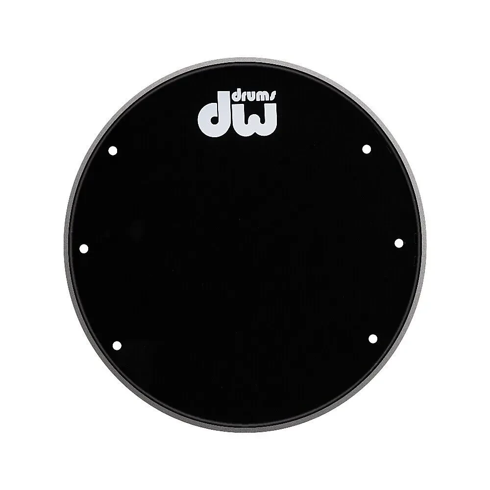 Пластик для бас-барабана DW Front Ported Bass Drumhead with Logo 22", черный, резонансный, с портом