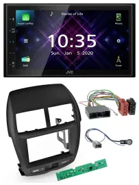 JVC DAB 2DIN MP3 Bluetooth USB Autoradio für Mitsubishi ASX 2010-2014