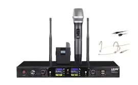 Аналоговая радиосистема с ручным и головным микрофонами LAudio LS-Q3-MH