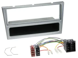 Radioeinbauset DIN Autoradio für Opel Combo C Corsa C Meriva Tigra 2000-2004 sil