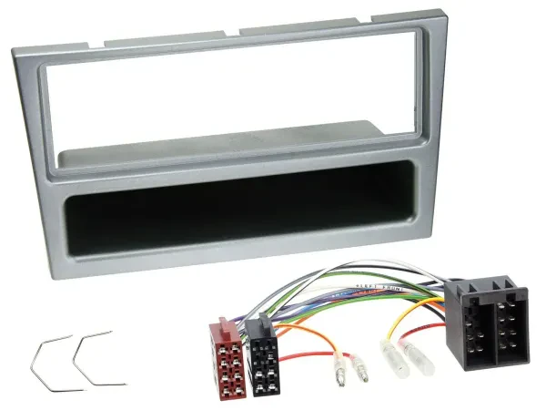 Radioeinbauset DIN Autoradio für Opel Combo C Corsa C Meriva Tigra 2000-2004 sil