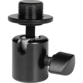 Gator Cases Ball-and-Socket Head Microphone Adapter with Fine Tune Angle Adjustm