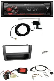 Автомагнитола Pioneer 1 DIN USB DAB MP3 для Honda Civic 2001–2003, черный