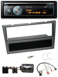 Pioneer Lenkrad DAB USB CD Bluetooth Autoradio für Opel Agila Corsa C Omega schw