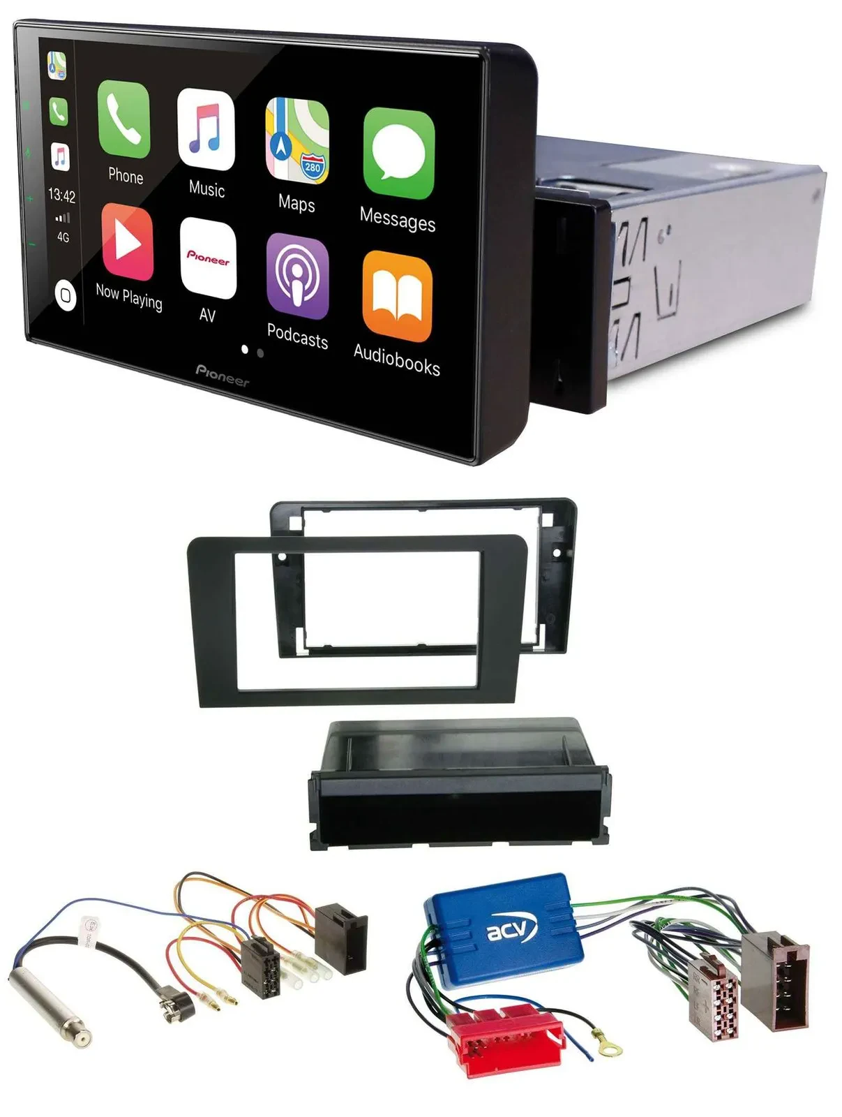 Pioneer Bluetooth MP3 DAB USB Autoradio für Audi A3 03-06 8P Symphony Aktivsyste