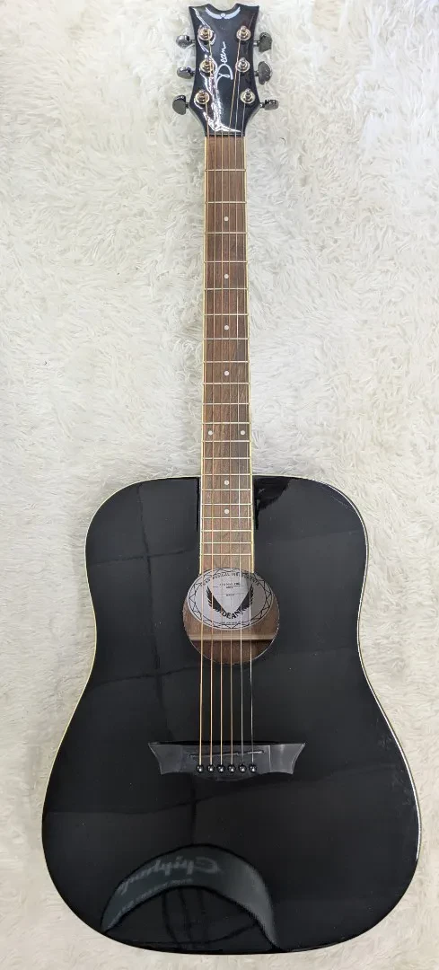 Dean AX D MAH CBK Dreadnought Mahogany acoustic guitar, Classic Black
