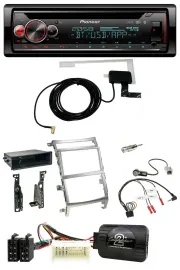 Автомагнитола для Hyundai IX55 (2009–2012) Pioneer DAB, CD, USB, Bluetooth, серебристая