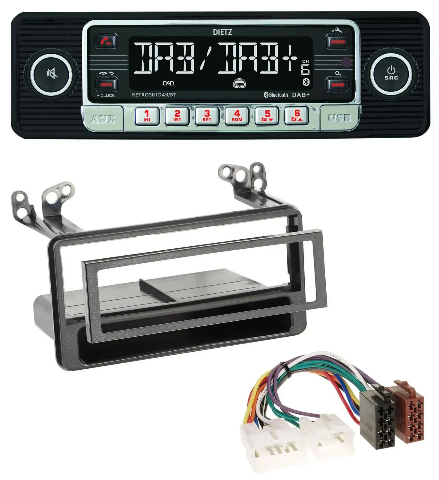 Dietz USB DAB MP3 Bluetooth Autoradio für Toyota MR2, RAV4, Yaris Verso