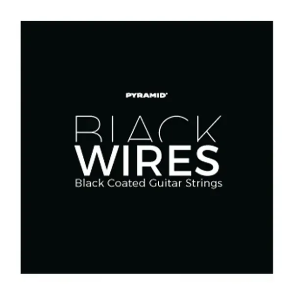 Струны для 8-струнной электрогитары Pyramid BW1080-8 Black Wires 10-80