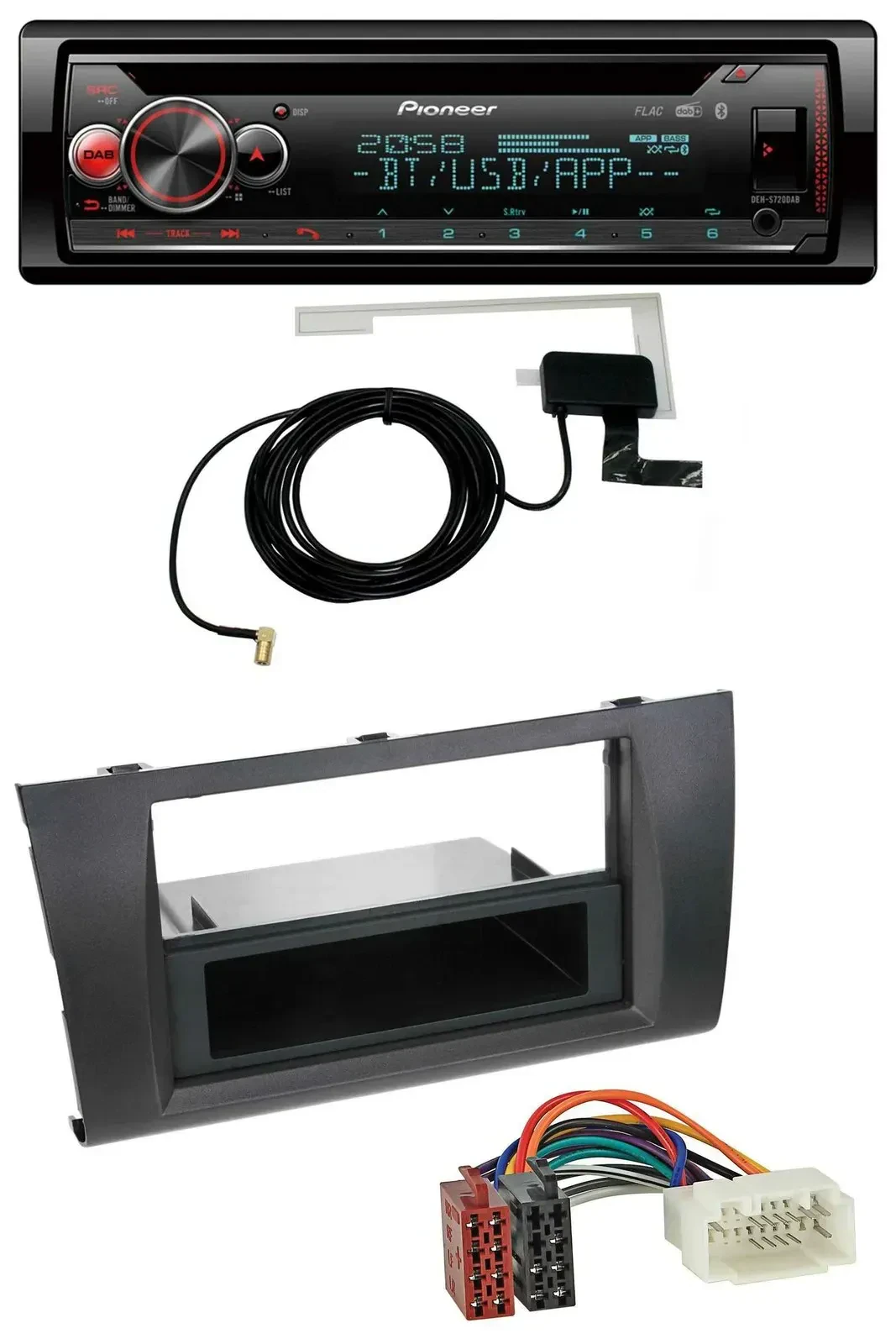 Автомагнитола для Suzuki Swift (2006–2010) Pioneer DAB, CD, MP3, USB, Bluetooth